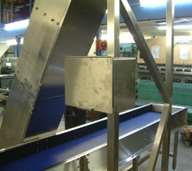 swan neck and plastic belt conveyors